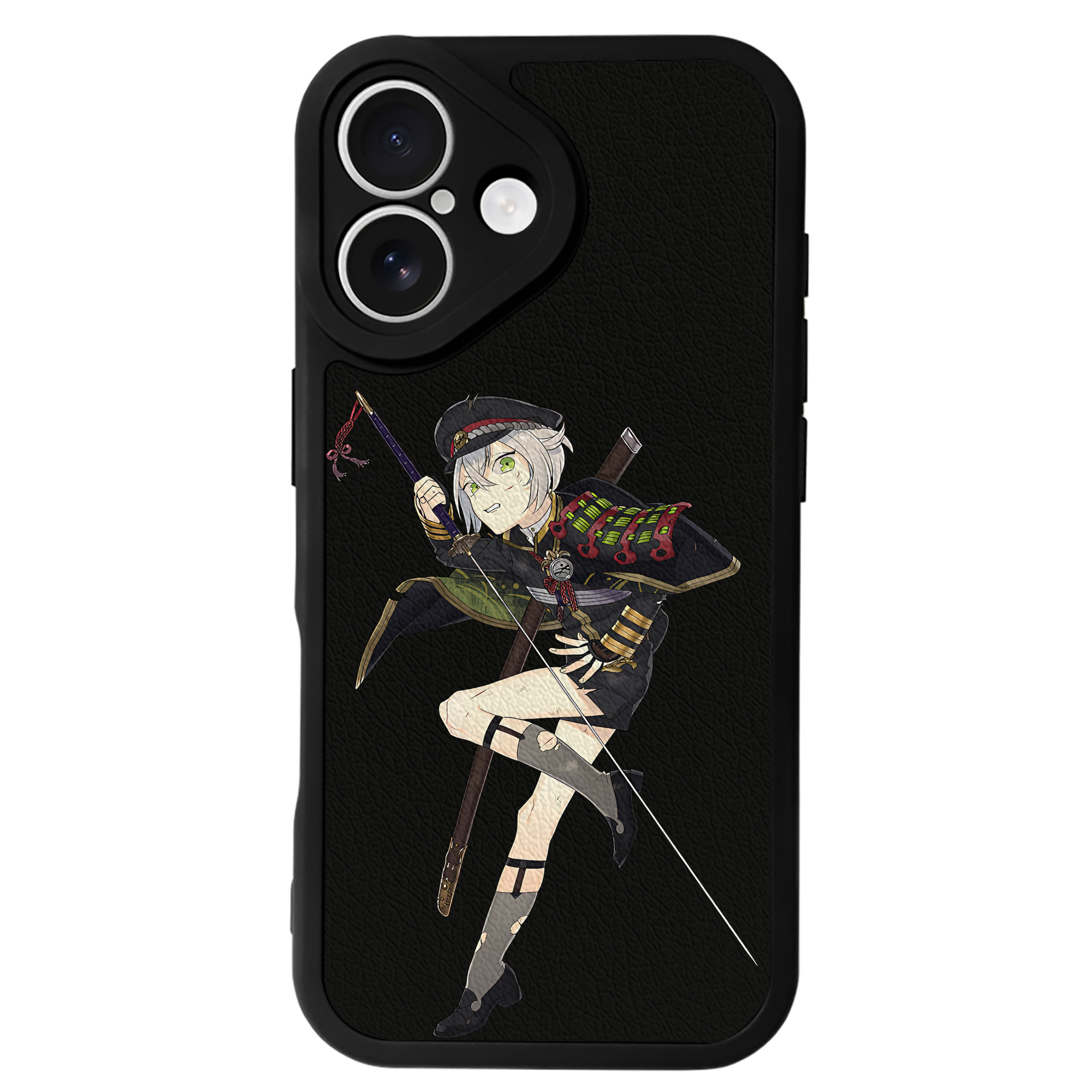 （画像用） 刀剣乱舞 Touken Ranbu 【iPhone 16シリーズ対応】シリコンスマホケース（レザー調） 材質：シリコン